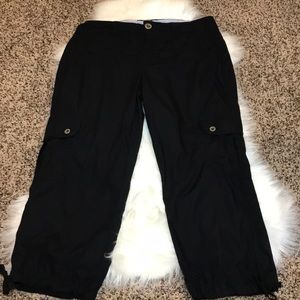 Tommy Hilfiger black cargo capris